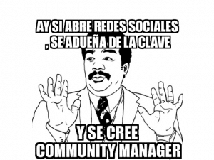 Community manager de pacotilla