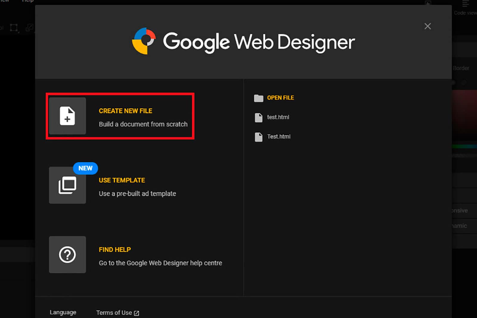 Google web designer